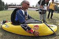 Sport and Fitness: boat swimming in the sky