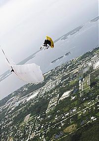 Sport and Fitness: boat swimming in the sky