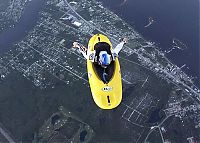 Sport and Fitness: boat swimming in the sky