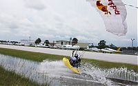 Sport and Fitness: boat swimming in the sky