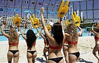 Sport and Fitness: beach volleyball cheerleader girls