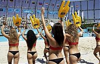 Sport and Fitness: beach volleyball cheerleader girls