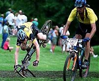 Sport and Fitness: bicycle fall