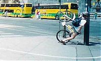 Sport and Fitness: bicycle fall