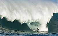 Sport and Fitness: surfing huge waves