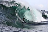 Sport and Fitness: surfing huge waves