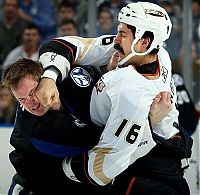 Sport and Fitness: ice hockey fight