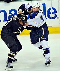 Sport and Fitness: ice hockey fight