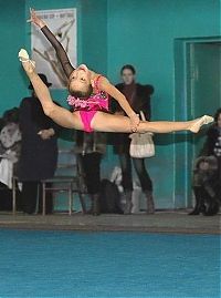 Sport and Fitness: flexible gymnastic girl