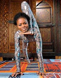 Sport and Fitness: flexible gymnastic girl