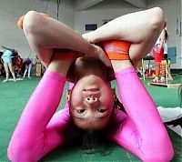 Sport and Fitness: flexible gymnastic girl