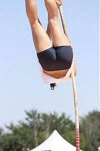 Sport and Fitness: pole vaulting girl