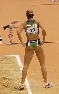 Sport and Fitness: pole vaulting girl