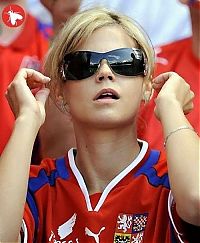 Sport and Fitness: cute football fan girls