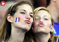 Sport and Fitness: cute football fan girls