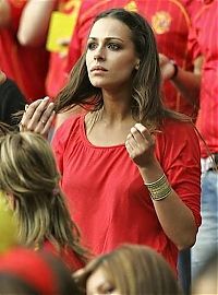 Sport and Fitness: cute football fan girls