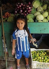 Sport and Fitness: cute football fan girls