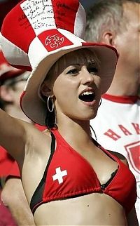 Sport and Fitness: cute football fan girls