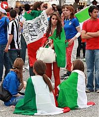 Sport and Fitness: cute football fan girls