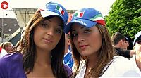 Sport and Fitness: cute football fan girls