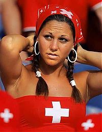 Sport and Fitness: cute football fan girls