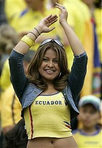 Sport and Fitness: cute football fan girls