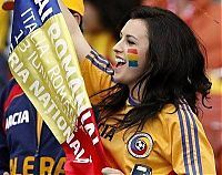 Sport and Fitness: cute football fan girls