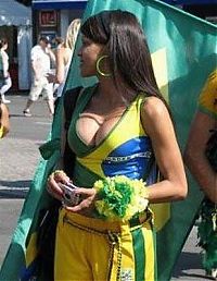 Sport and Fitness: cute football fan girls