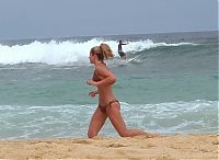 Sport and Fitness: beach girl running