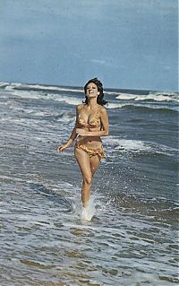 Sport and Fitness: beach girl running