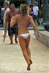 Sport and Fitness: beach girl running