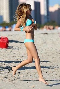 Sport and Fitness: beach girl running