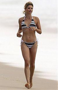 Sport and Fitness: beach girl running