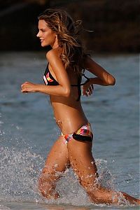 Sport and Fitness: beach girl running