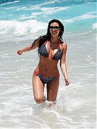 Sport and Fitness: beach girl running