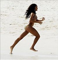 Sport and Fitness: beach girl running