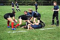 Sport and Fitness: girls playing rugby