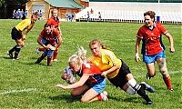 Sport and Fitness: girls playing rugby