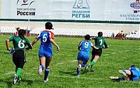 Sport and Fitness: girls playing rugby