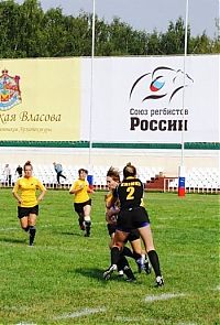 Sport and Fitness: girls playing rugby