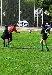 Sport and Fitness: girls playing rugby