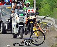 Sport and Fitness: Tour de France crash
