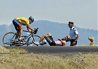 Sport and Fitness: Tour de France crash