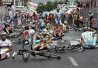 Sport and Fitness: Tour de France crash