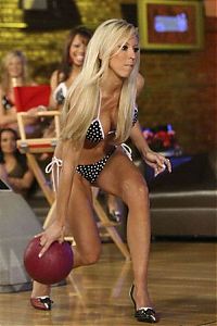 Sport and Fitness: bikini bowling championship