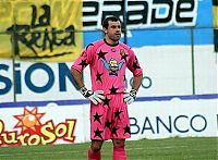 Sport and Fitness: Pablo Aurrecochea, Club Guarani goalkeeper, Paraguay