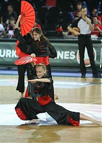 Sport and Fitness: Red Foxes cheerleader girls team, Ukraine