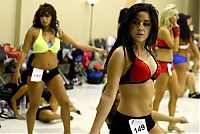 Sport and Fitness: cheerleader girls training