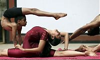 Sport and Fitness: flexible gymnastic girl