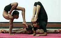 Sport and Fitness: flexible gymnastic girl